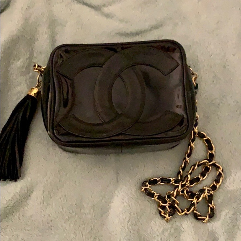 CHANEL CAMERA BAG WITH TASSEL
